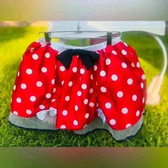 Minnie Mouse red polka dot skirt size 11/12 - Picture 1 of 8